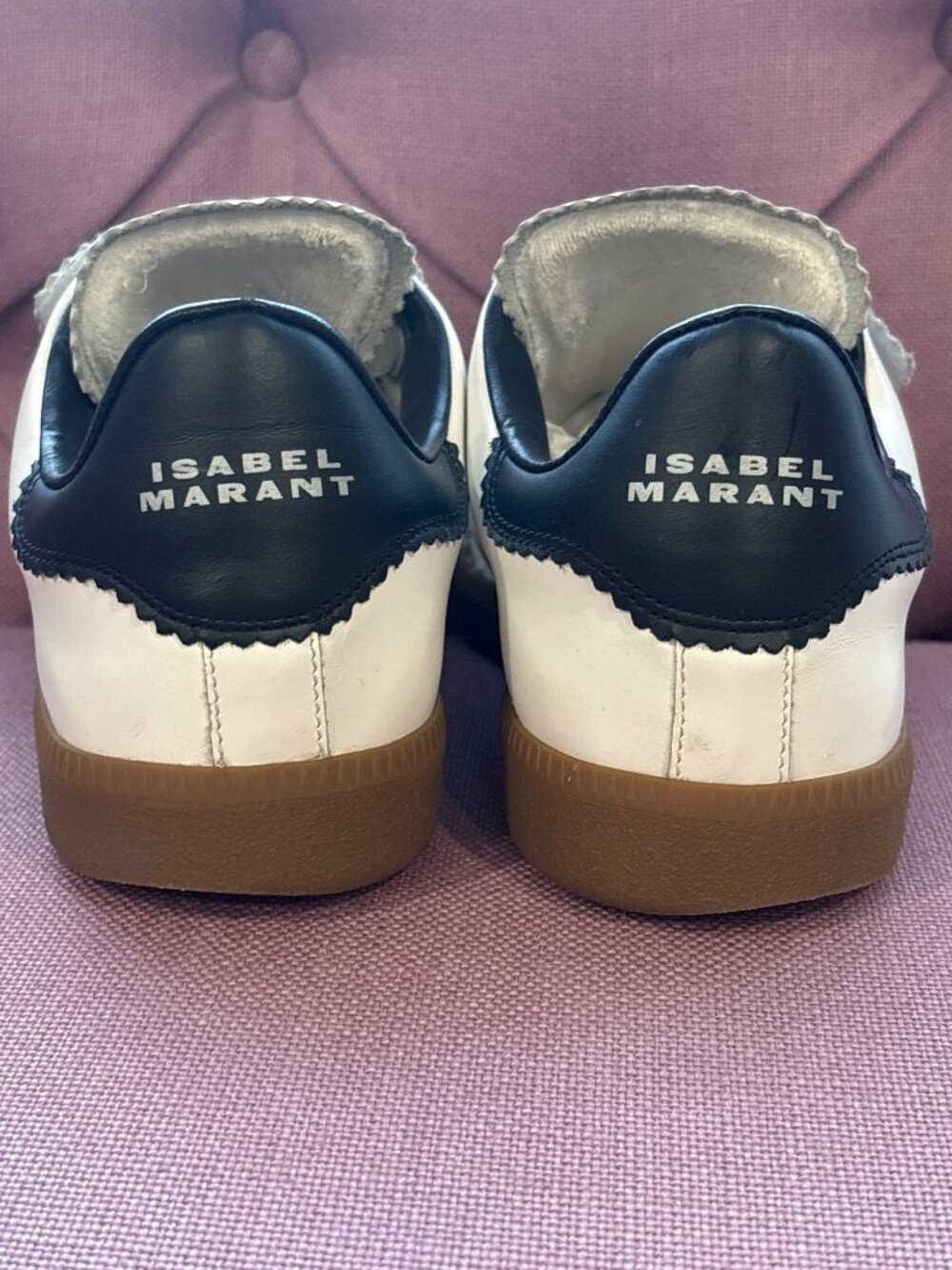 Isabel Marant Beth Classic Sneakers in White Leather 40 Womens Athletic - Picture 9 of 15